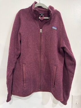 Patagonia Kids Full-Zip Fleece Jacket in Berry Plum
